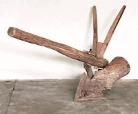 Solcarólo (solcatore) a coppo, senza ruota, in legno.